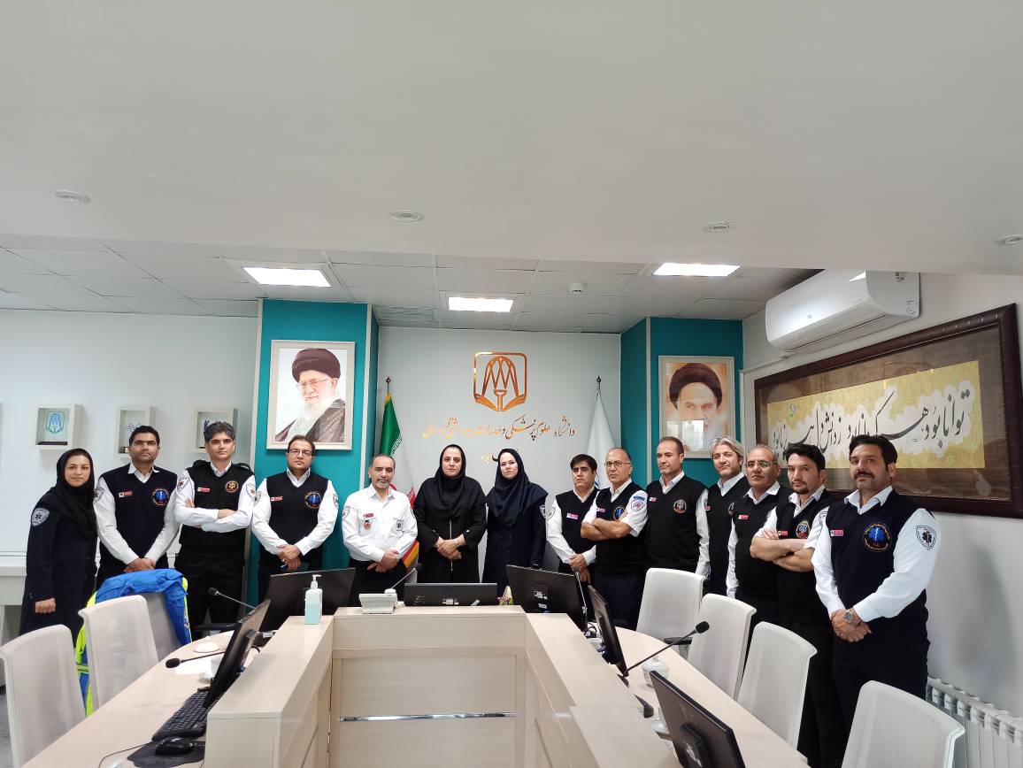  دیدار رئیس اورژانس پیش بیمارستانی و تیم مدیریتی اورژانس ۱۱۵ با سرپرست جدید دانشگاه علوم پزشکی نیشابور